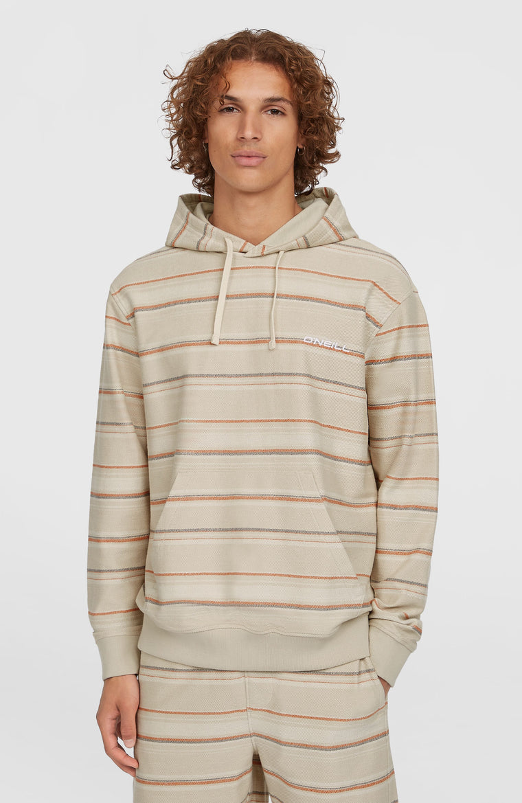 Bavaro hoodie | Beige/Orange Bavaro Stripe