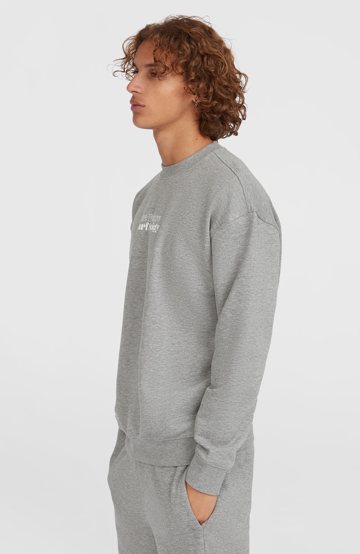 Future Surf Crew sweater | Silver Melee