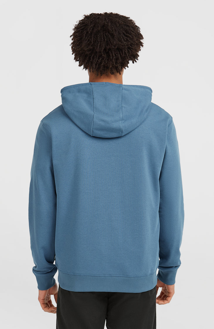Small Logo hoodie met volledige rits | Mozart Blue