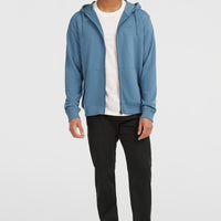 Small Logo hoodie met volledige rits | Mozart Blue