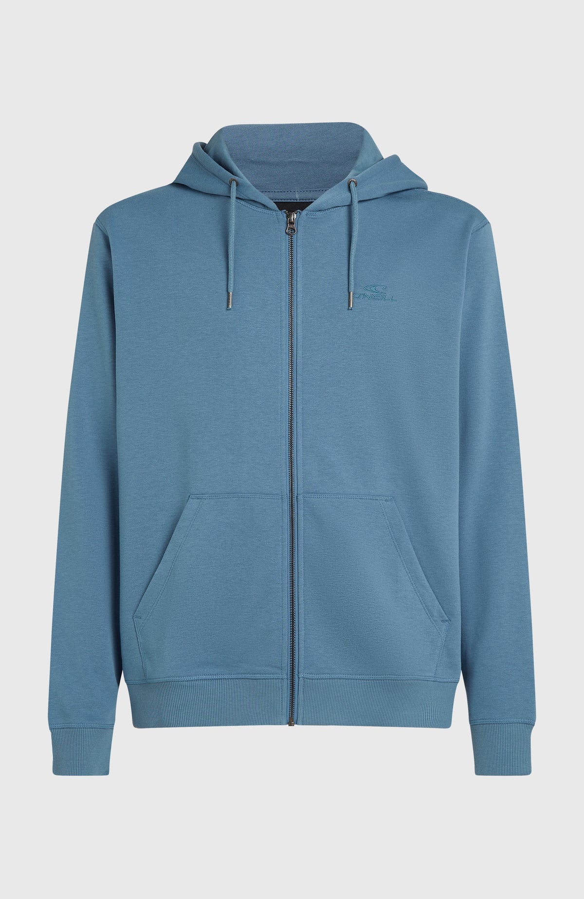 Small Logo hoodie met volledige rits | Mozart Blue