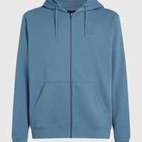 Small Logo hoodie met volledige rits | Mozart Blue