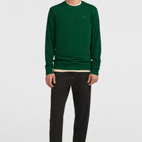 Small Logo Crew sweater | Emerald Envy