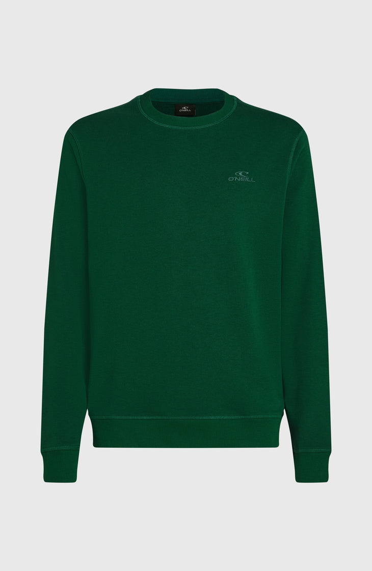 Small Logo Crew sweater | Emerald Envy