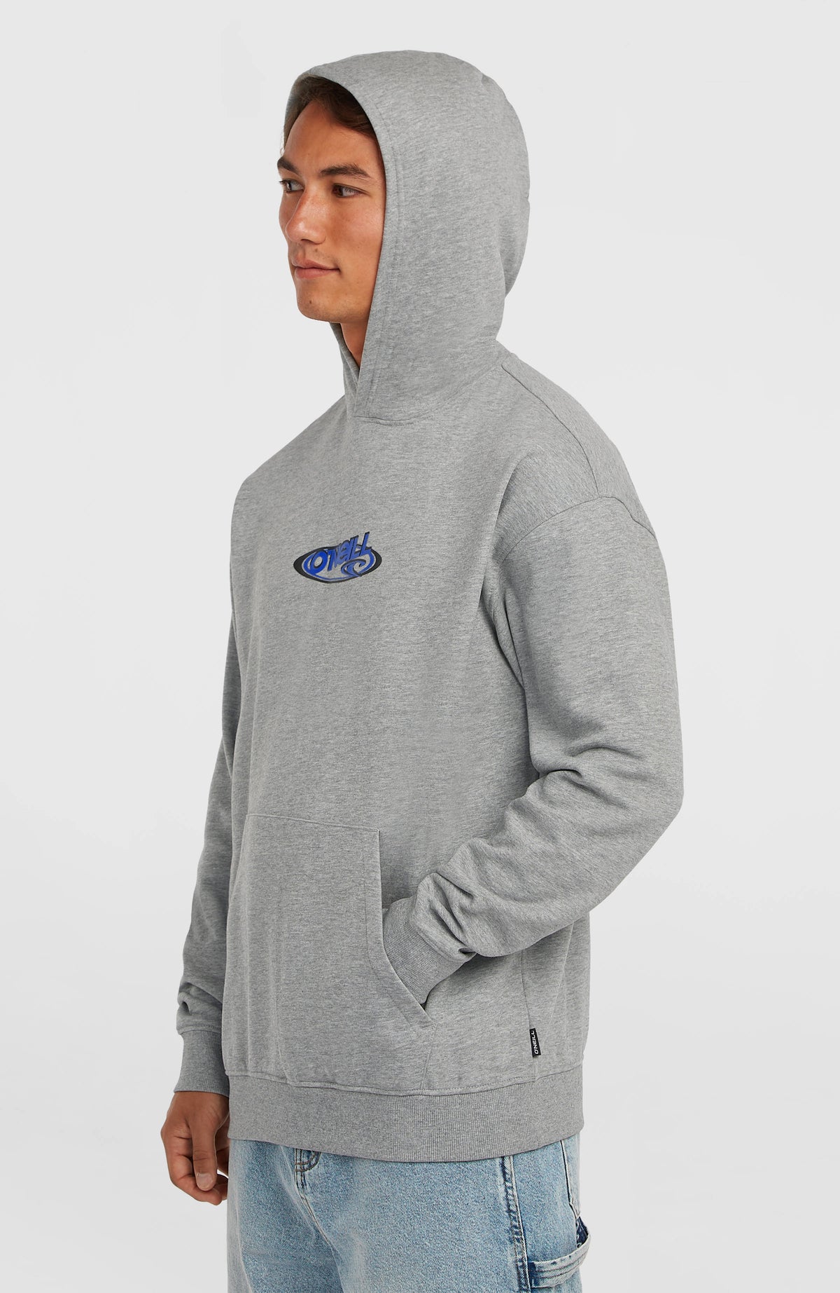 Essentials 90s Logo hoodie | Silver Melee