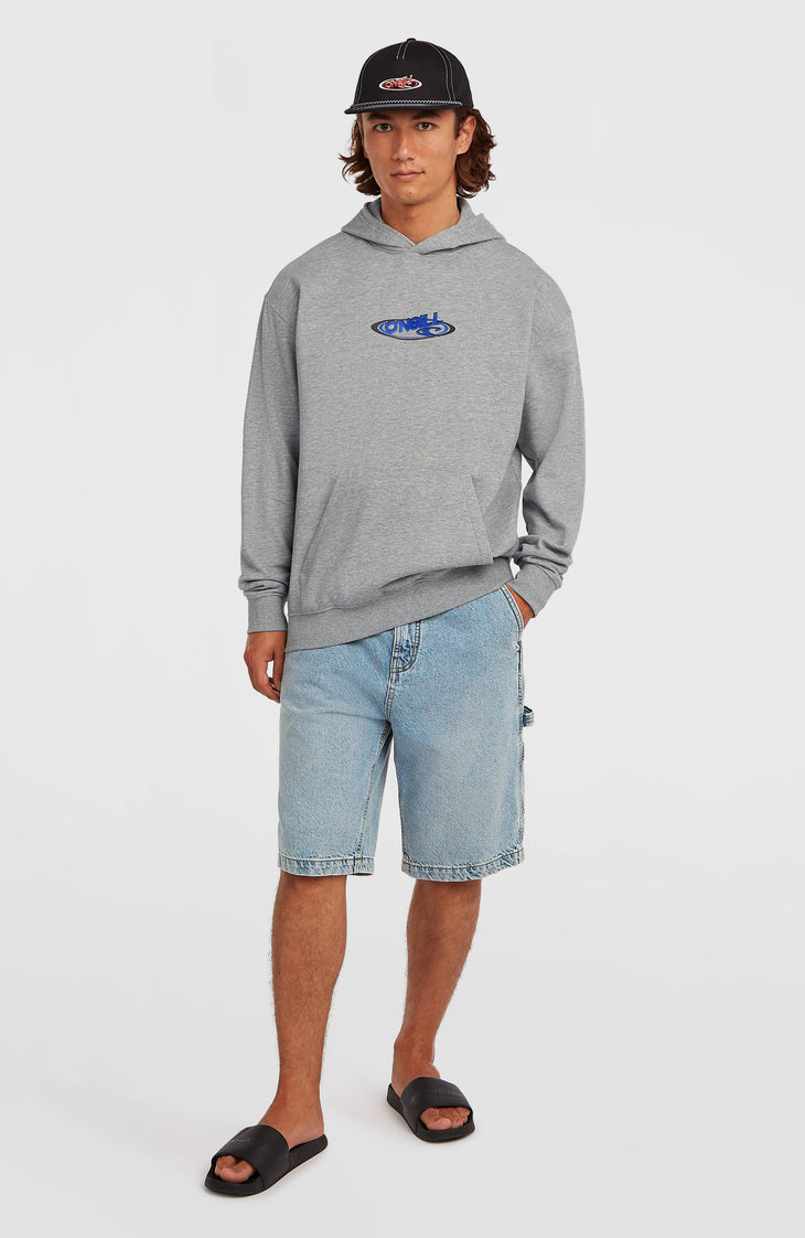 Essentials 90s Logo hoodie | Silver Melee