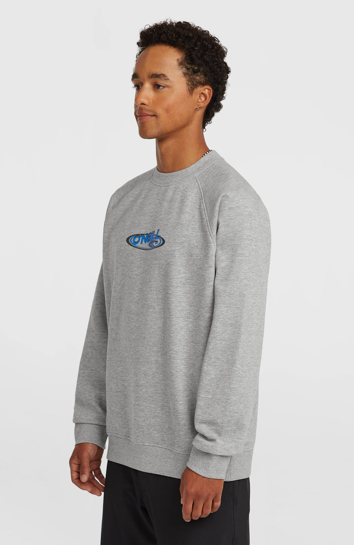 Essentials 90s Logo Crew sweater | Silver Melee
