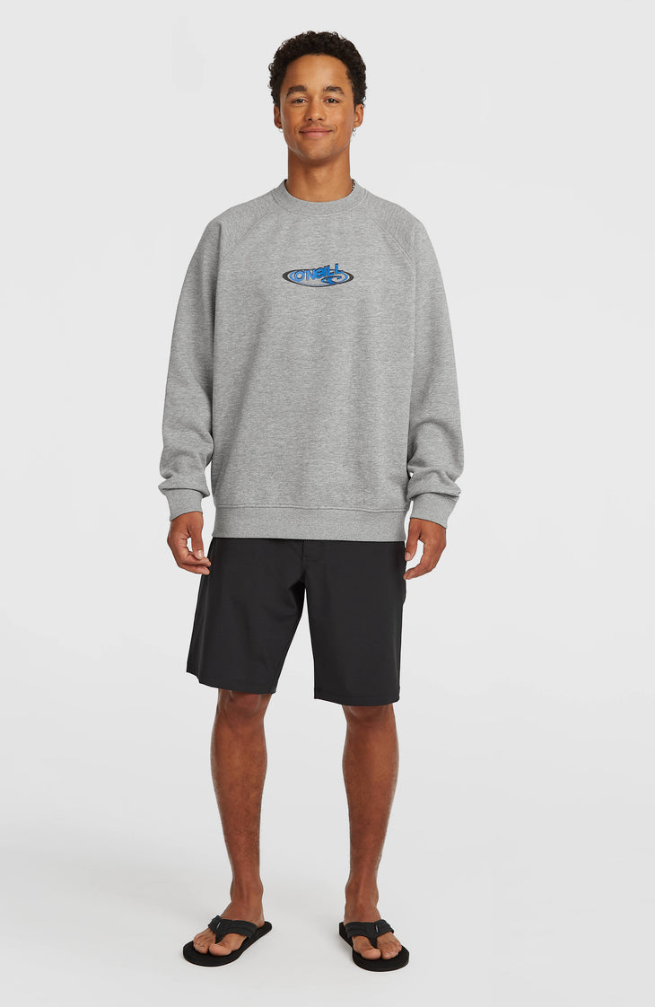 Essentials 90s Logo Crew sweater | Silver Melee