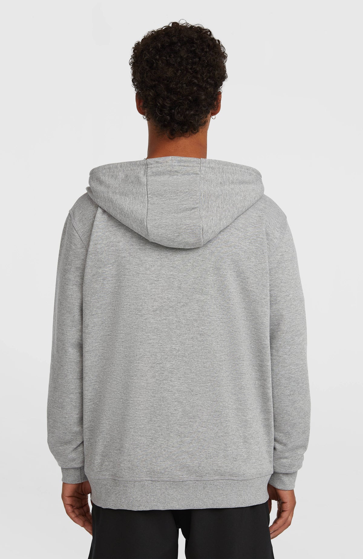 Small Logo hoodie met volledige rits | Silver Melee