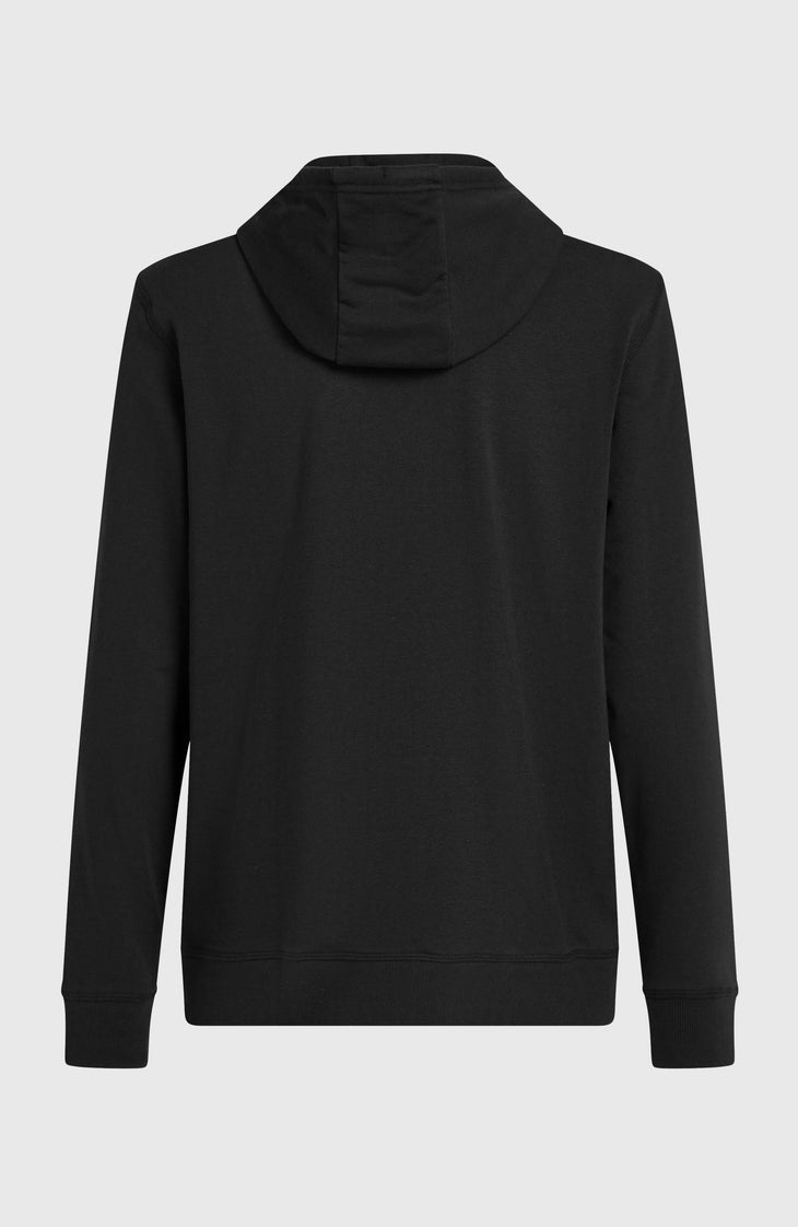 Small Logo hoodie met volledige rits | Black Out