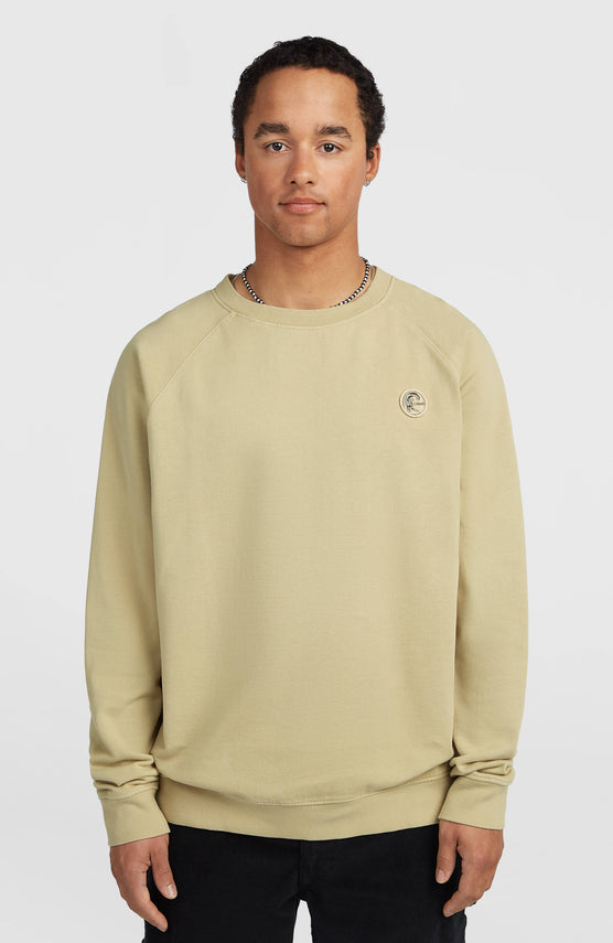 O'Riginals Badge Crew sweater | Olive Blush