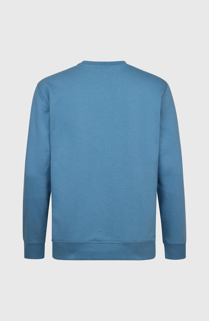 O'Riginals Chest Print Crew sweater | Copen Blue