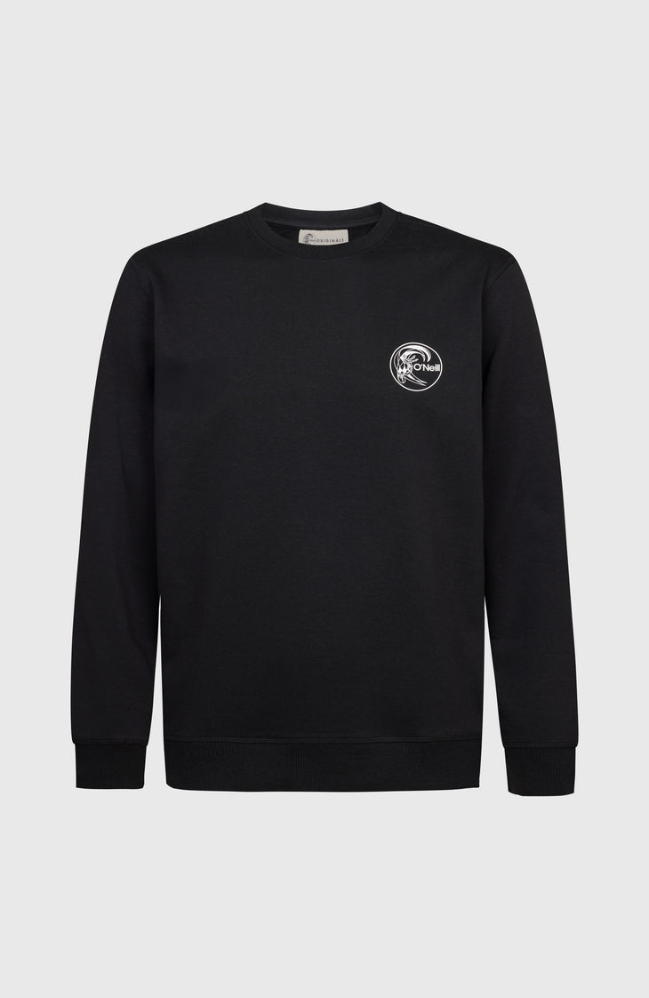O'Riginals Chest Print Crew sweater | Black Out