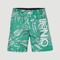 Zwemshort Cali Floral 16'' | Green Tonal Flower