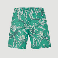 Zwemshort Cali Floral 16'' | Green Tonal Flower