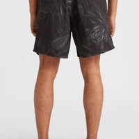 Zwemshort Cali Floral 16'' | Black Tonal Flower