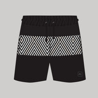 Zwemshort Cali Block 15'' | Black & White SNSC