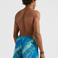 Zwemshort Cali Melting 16'' | Bright Blue Tie Dye