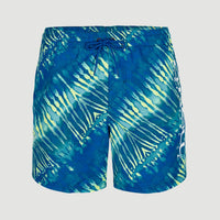 Zwemshort Cali Melting 16'' | Bright Blue Tie Dye