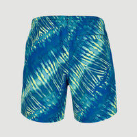 Zwemshort Cali Melting 16'' | Bright Blue Tie Dye