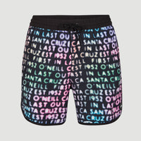 Zwemshort Scallop Neon 16'' | Black Neon Lights