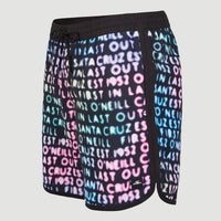 Zwemshort Scallop Neon 16'' | Black Neon Lights