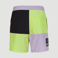 Zwemshort Wilder Colourblock 16'' | Sunny Lime Colour Block