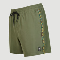 Zwemshort Cali Tape 15'' | Deep Lichen Green