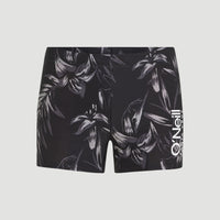 Cali Floral zwemboxer | Black Tonal Tropican