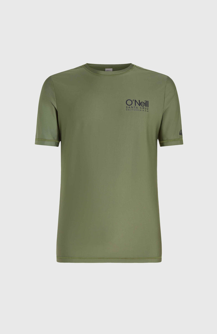 Essentials Cali shirt met korte mouwen | Deep Lichen Green