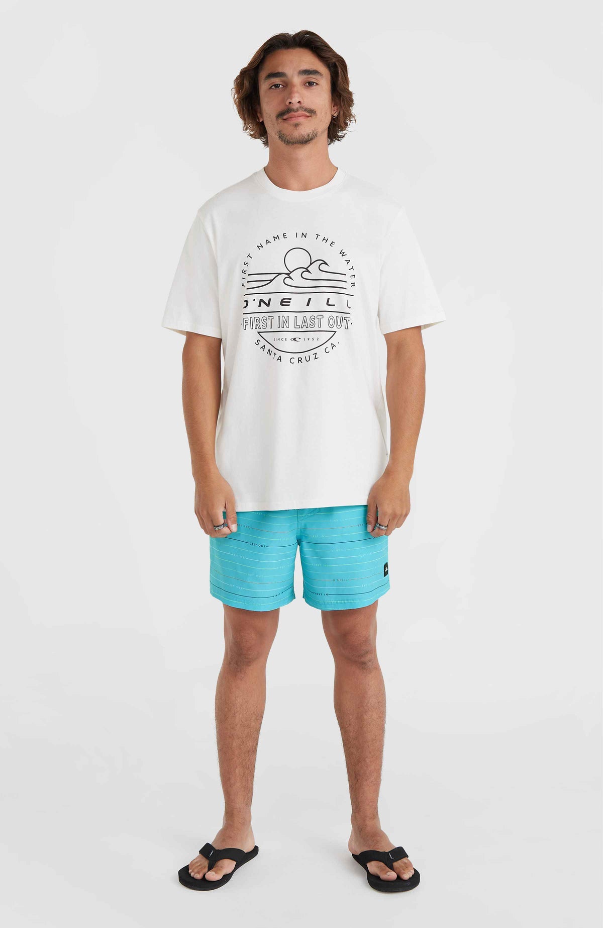 Jack O'Neill Cali First 15'' zwembroek | Blue First Name Stripe