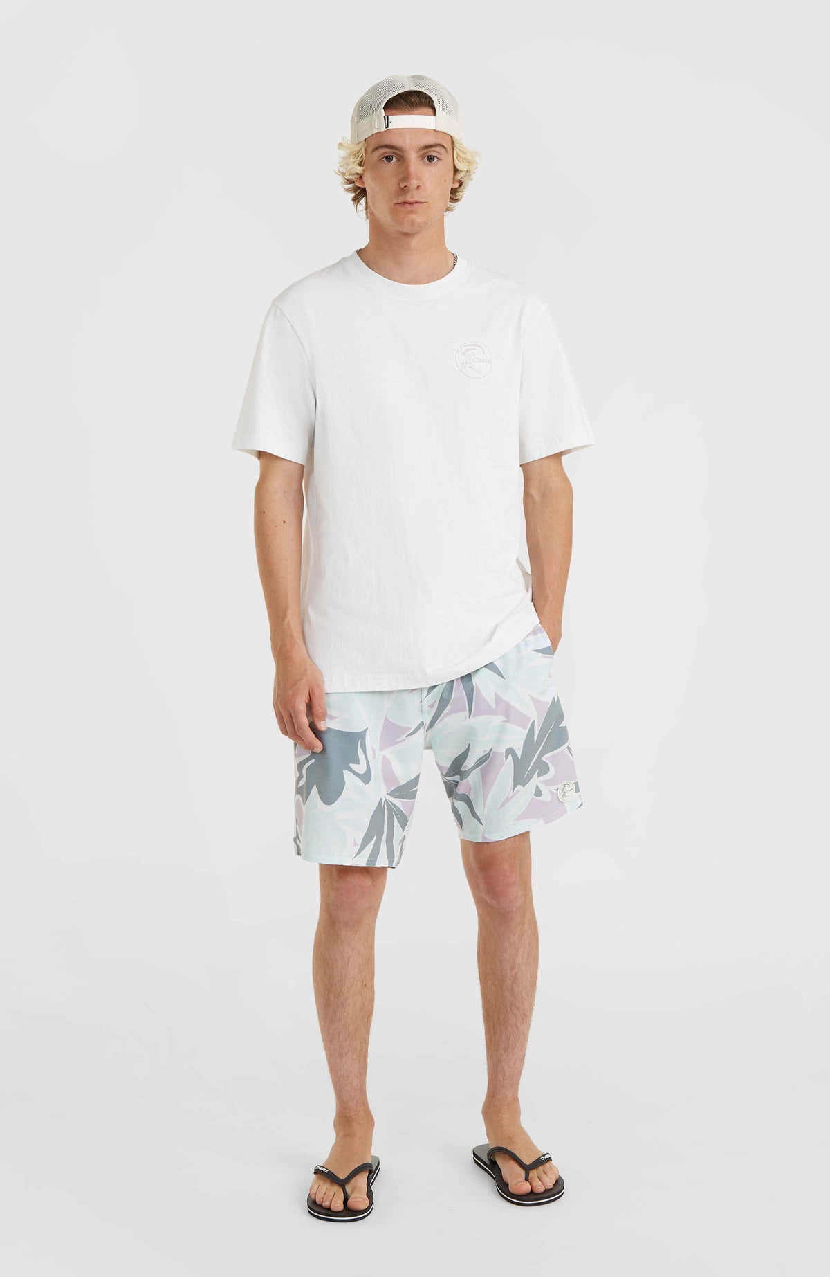 O'Riginals Print 18'' Cruzers boardshort | Seafoam White