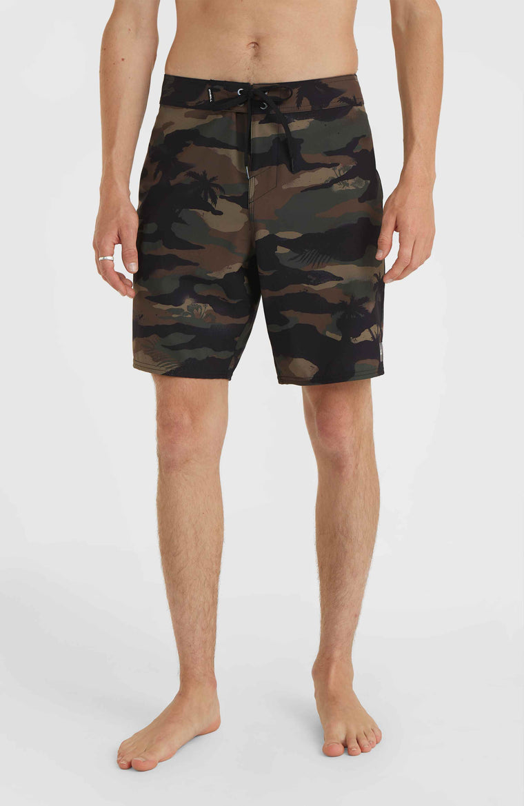 Hyperfreak Heat Camo 19'' boardshort | Green Heat Camo