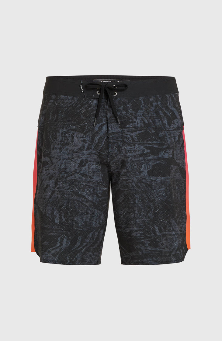 Hyperfreak Tech Panel 19'' boardshort | Black Pink/Orange Panel