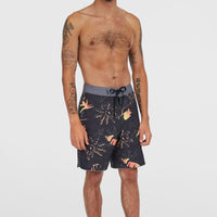 Hyperfreak Mysto Scallop 19'' boardshort | Black Mysto Scallop