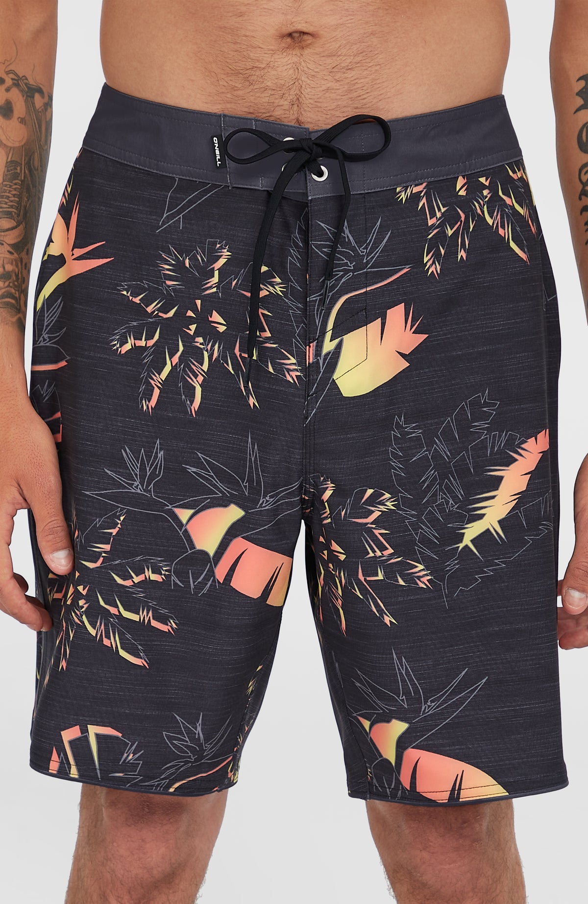 Hyperfreak Mysto Scallop 19'' boardshort | Black Mysto Scallop
