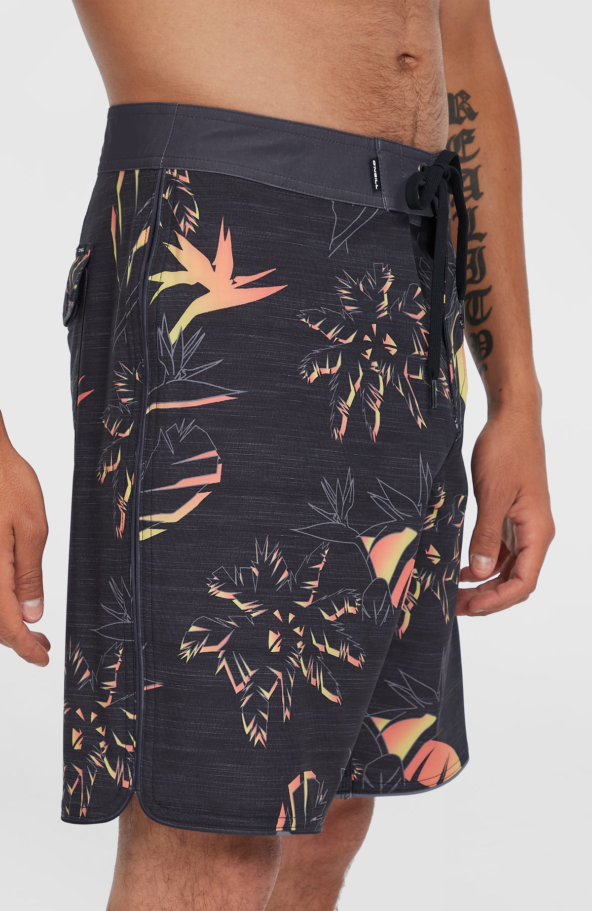 Hyperfreak Mysto Scallop 19'' boardshort | Black Mysto Scallop