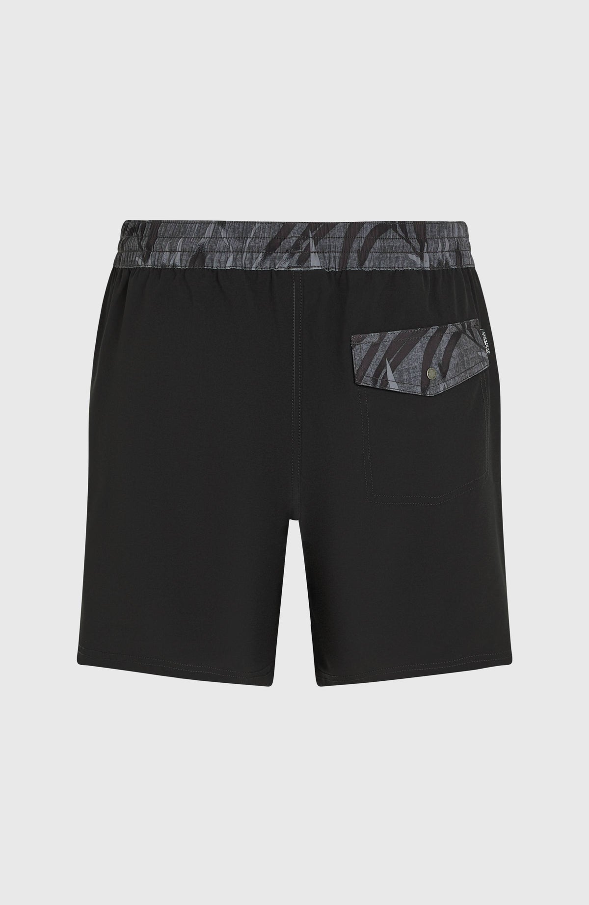 Pocket Print 16'' zwembroek | Black Out