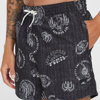 Cali Print 15'' zwembroek | Black Mystical