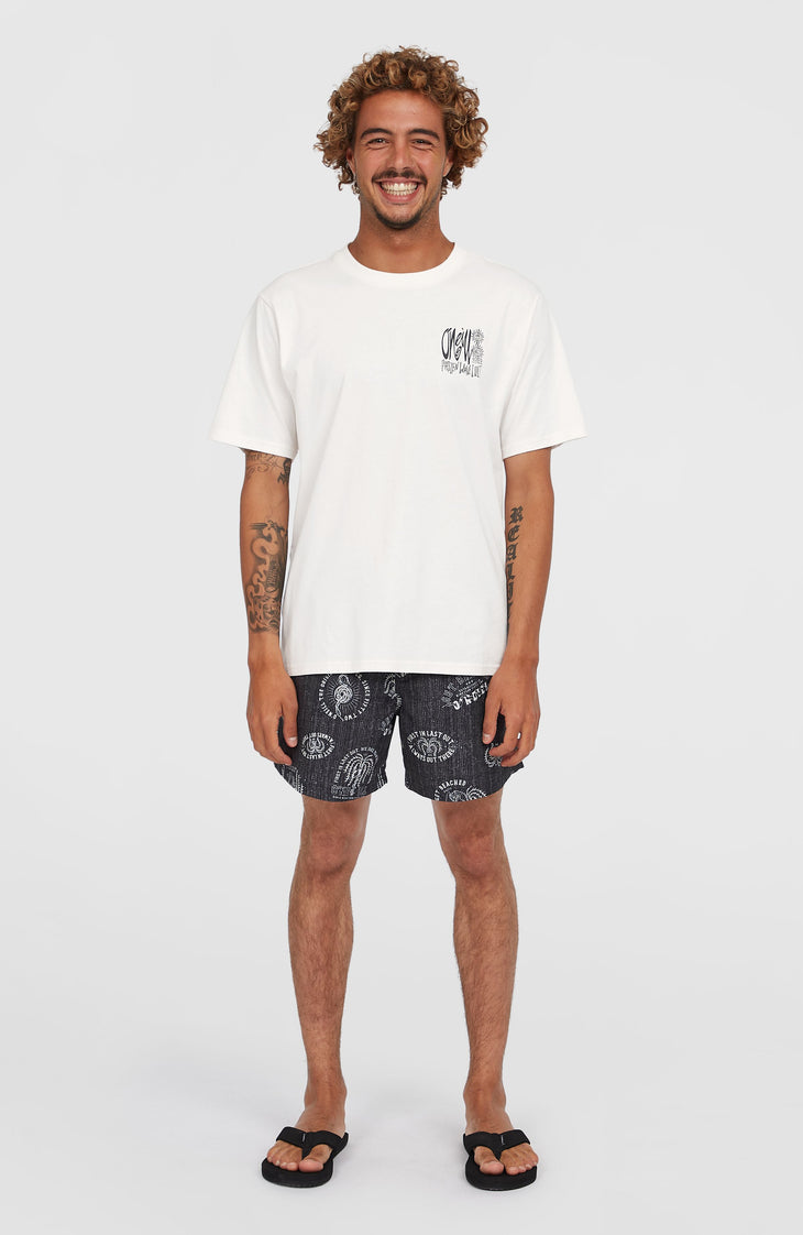 Cali Print 15'' zwembroek | Black Mystical