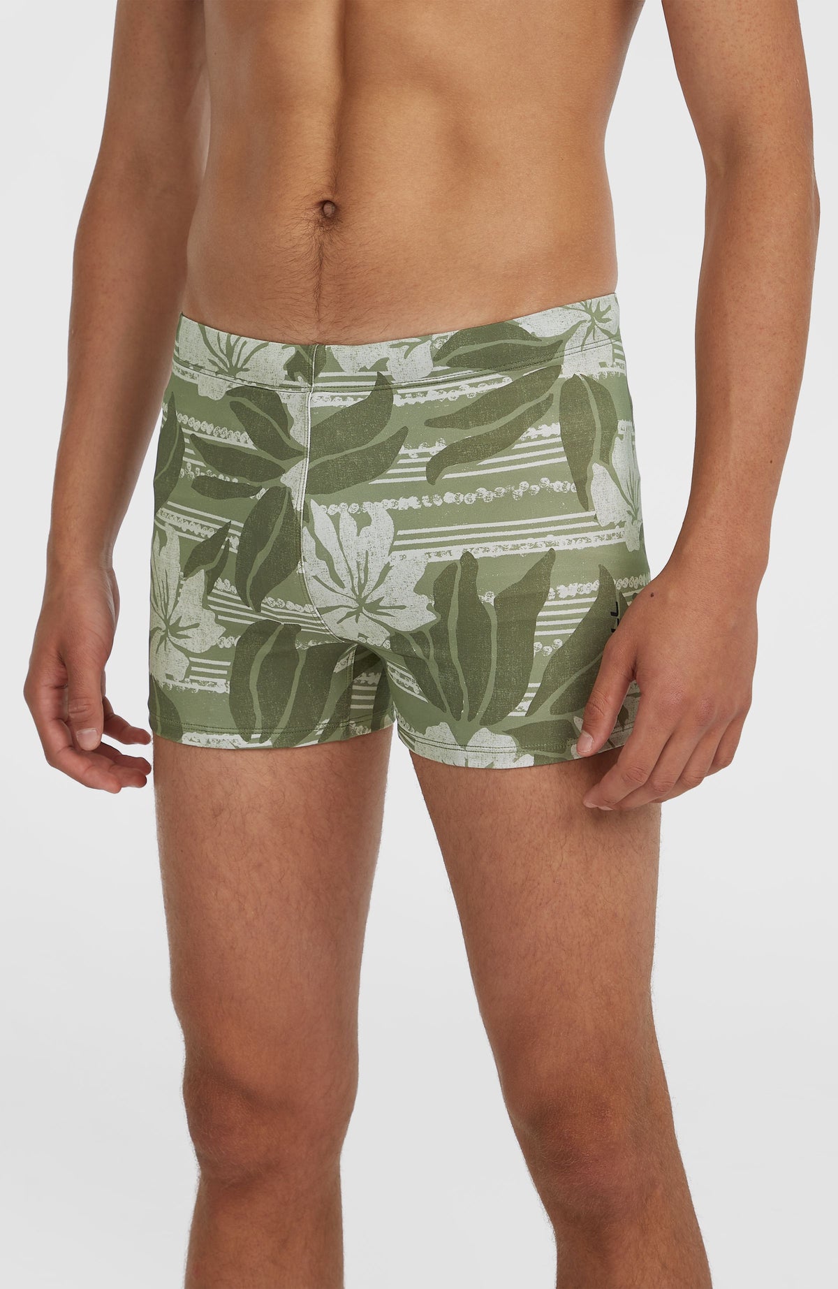 Essentials Floral zwemboxer | Green Tonal Dusty Flower