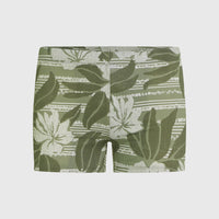 Essentials Floral zwemboxer | Green Tonal Dusty Flower