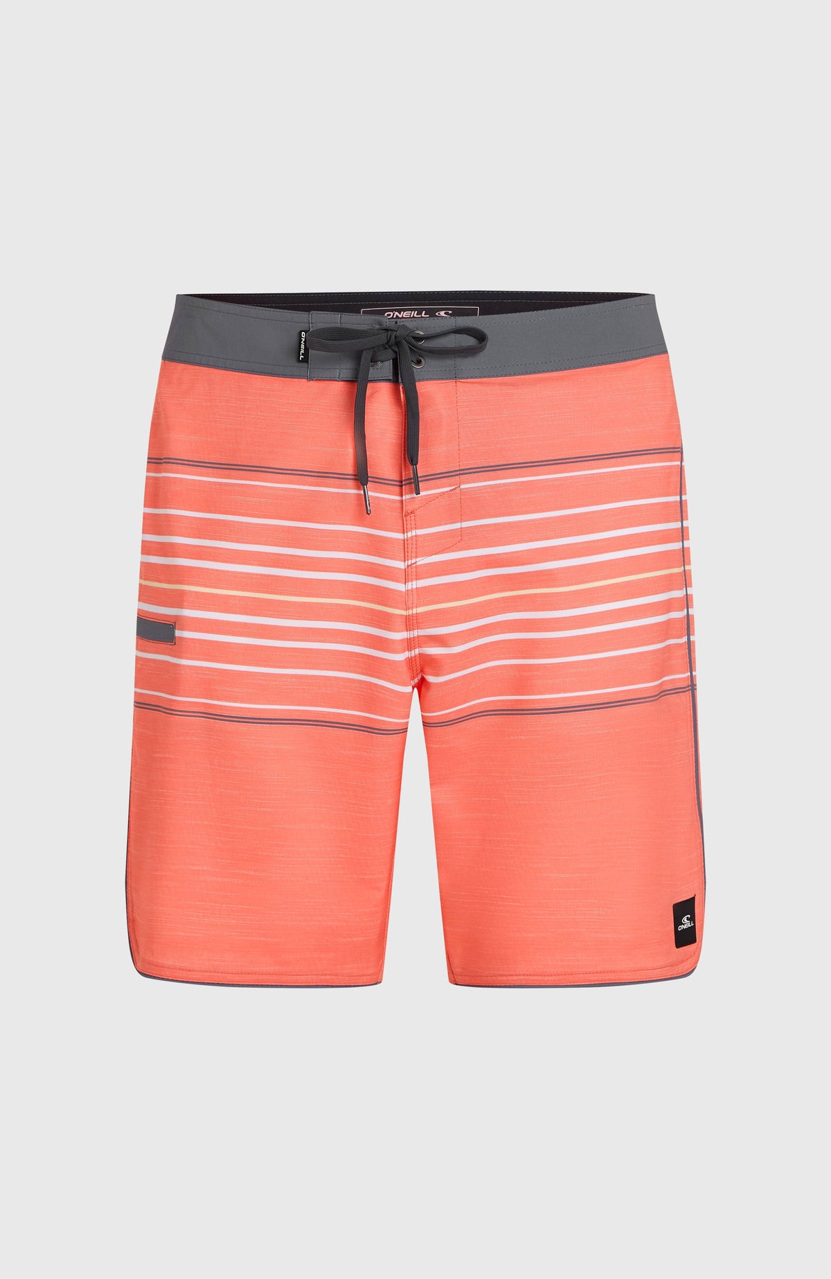 Hyperfreak Heat Stripe Scallop 18'' boardshort | Peach Echo Heat Stripe