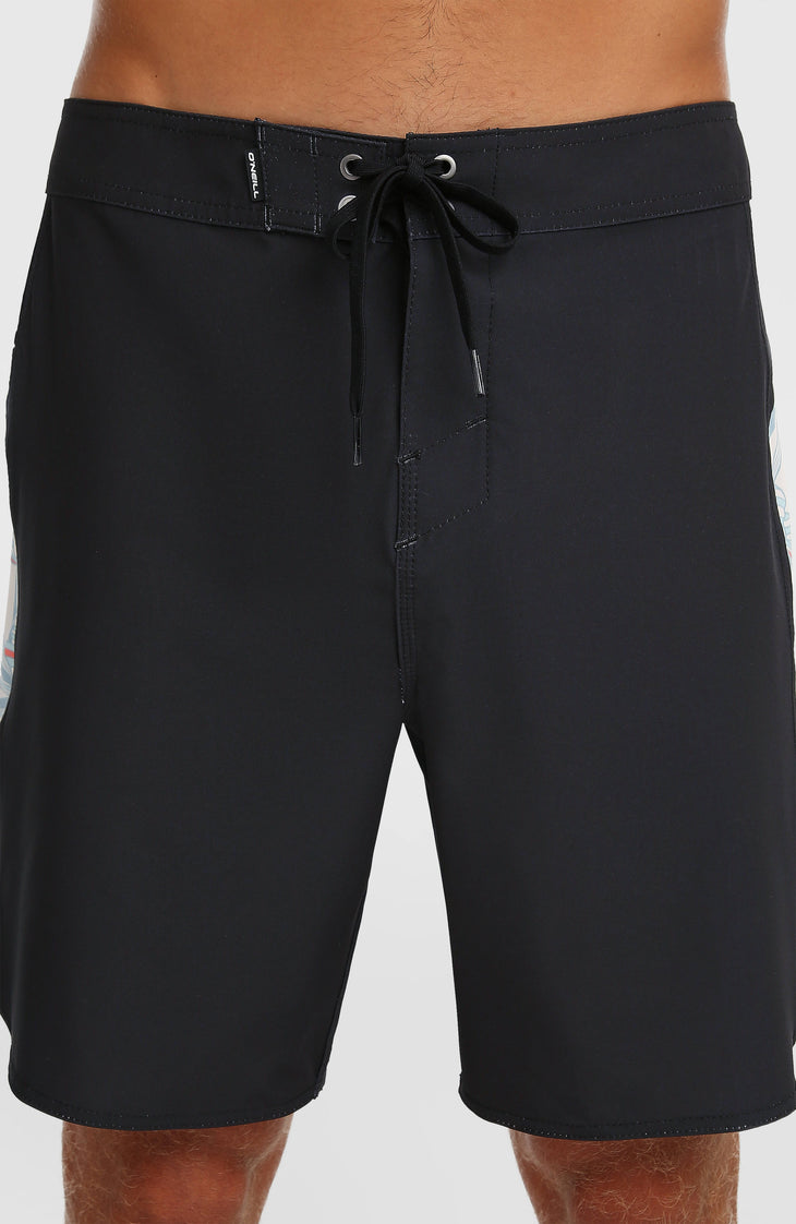 Hyperfreak Tech Panel 18'' boardshort | Black Tech Panel