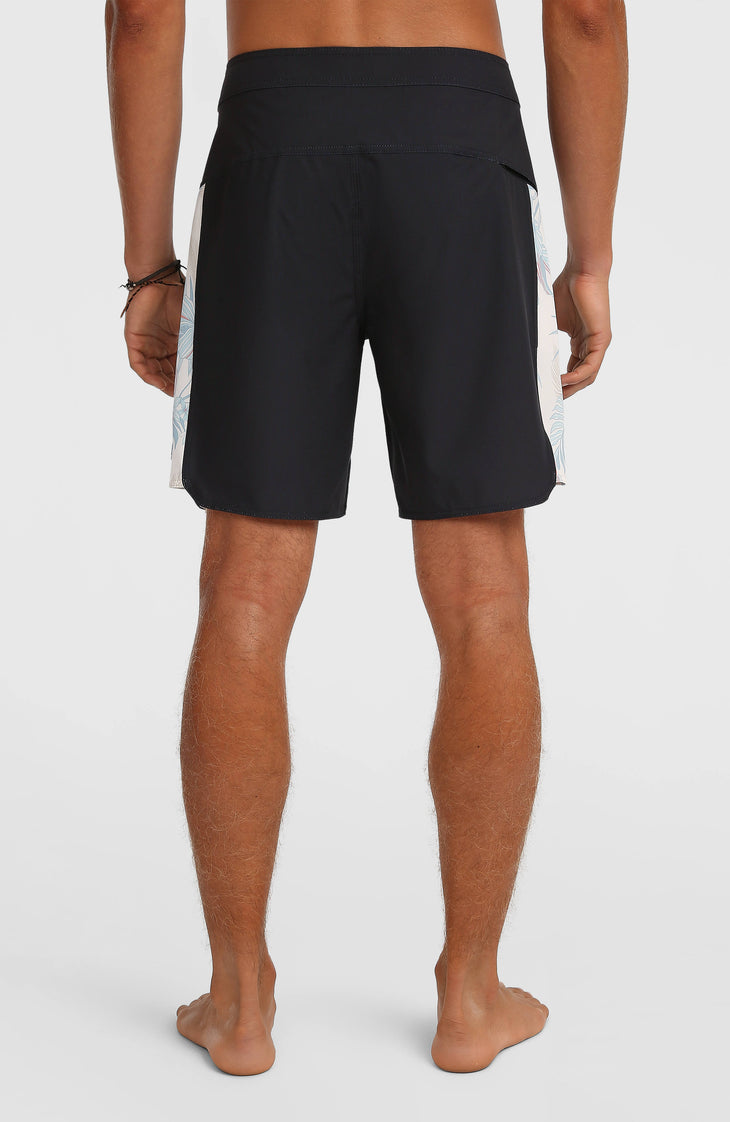 Hyperfreak Tech Panel 18'' boardshort | Black Tech Panel