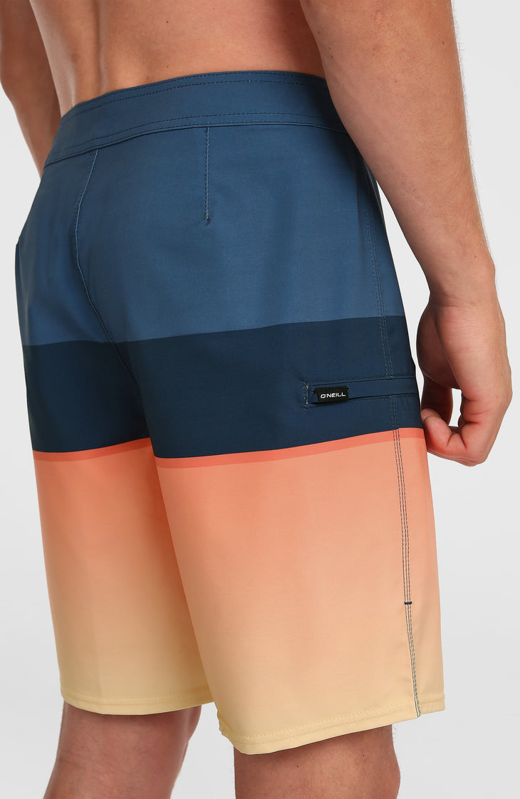 Hyperfreak Heat Block 19'' boardshort | Persimmon Heat Block
