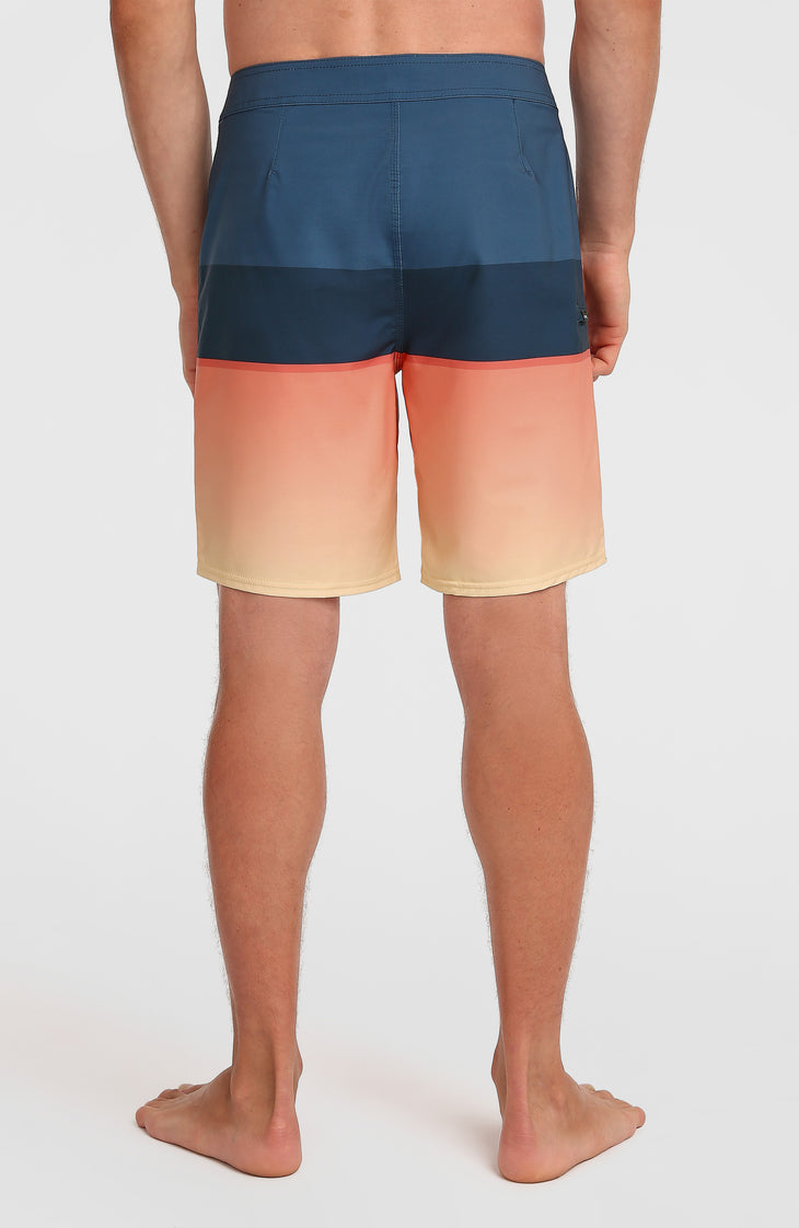 Hyperfreak Heat Block 19'' boardshort | Persimmon Heat Block