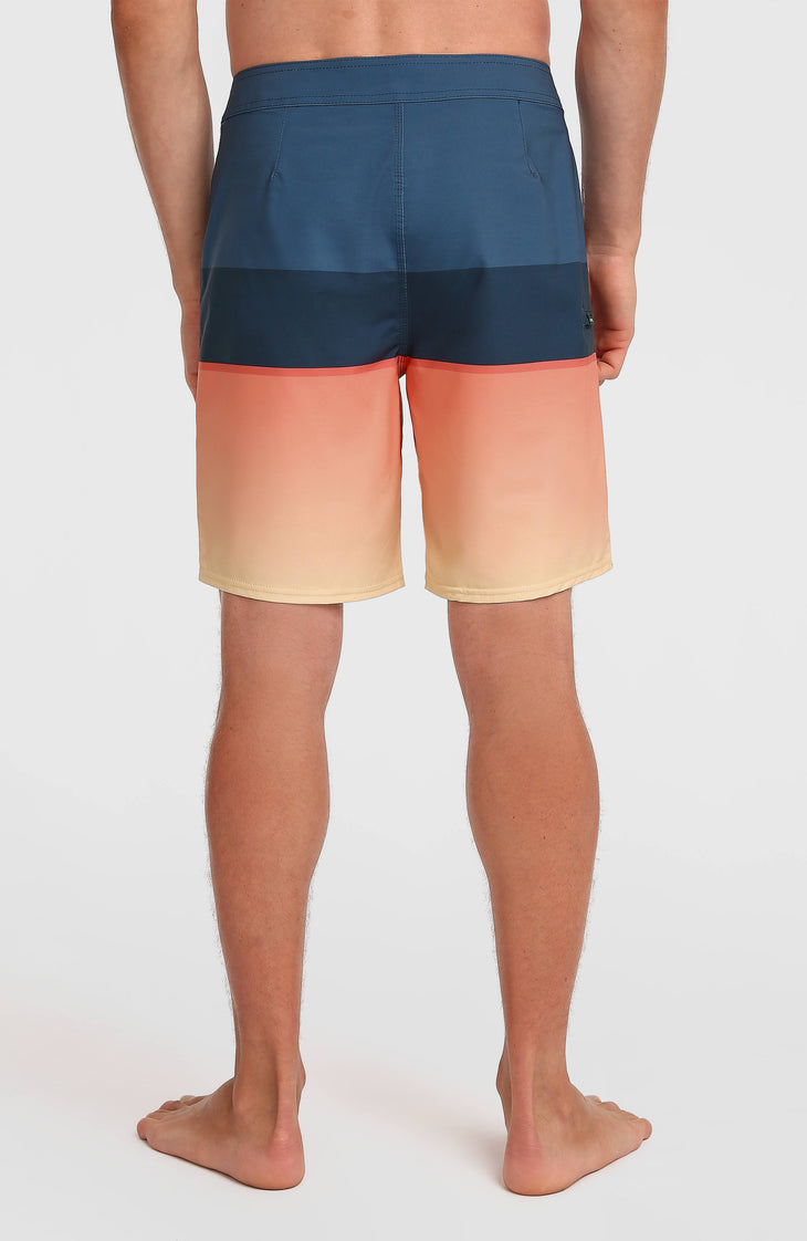 Hyperfreak Heat Block 19'' boardshort | Persimmon Heat Block