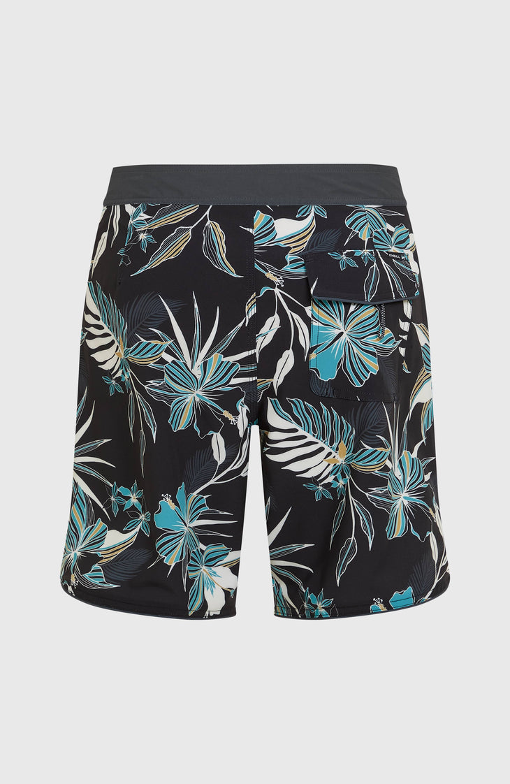 Hyperfreak Mysto Scallop 19'' boardshort | Black Mysto Scallop