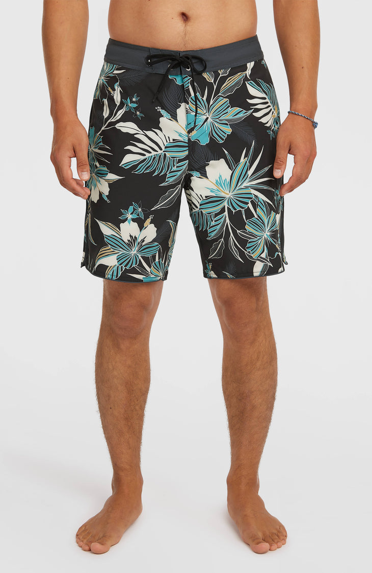 Hyperfreak Mysto Scallop 19'' boardshort | Black Mysto Scallop